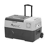 Alpicool CX30 30 Liter Kühlbox 12V tragbarer Kühlschrank elektrische Gefrierbox klein Gefrierschrank für Auto camping, Lkw, Boot und Steckdose mit USB-Anschluss/Teleskopstange/R