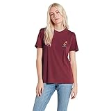 Volcom Damen Lock It Up Tee T-Shirt, Rindenbraun, M