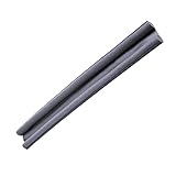 ZooitqtnX Durable Selbstklebende Türbodendichtungsstreifen Schalldichter Geräuschminderung Gummi (Color : Gray, Size : 93cm)