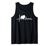 Pommerscher Herzschlag Mom Shirt Ekg Pulse Poms Hundeliebhaber Tee Tank Top