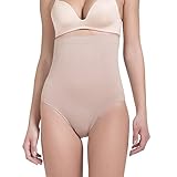 LEYUANA Damen High Waist Shapewear Briefs Butt Lifter Abnehmen Korsett Seamless XL Beig
