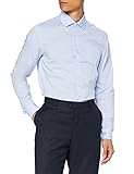 Seidensticker Herren Business Hemd Slim Fit Businesshemd, Blau (Hellblau 11), (Herstellergröße: 39)