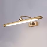 Chents Badezimmer Wandleuchte,Lampenspiegel Scheinwerfer,LED Badezimmer Badezimmerschrank Spiegellampe Kupfer Spiegelschrank Lampe Kommode Lampen B