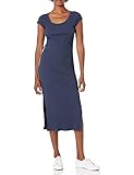 Skinnygirl Damen Boze Scoop Nneck Side Stripe Sporty Dress Kleid, Marine Navy-Weiß gestreift,
