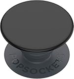 PopSockets: PopGrip Basic - Ausziehbarer Sockel und Griff für Smartphones und Tablets [Top Nicht Austauschbar] - Black