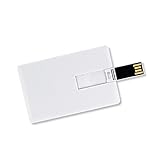 8GB Speicherkarte in Scheckkartenform weiß blanko USB Stick Datensp