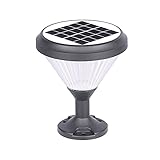 YMNLZ LED Pollerleuchte Außen, RGB Bunt Solar Gartenleuchte Outdoor Dekorative, Warmweiß Wasserdicht Sockelleuchte Außen für Garten Balkon Garage Garten Yard, 3000K IP55