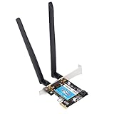 ASHATA Wireless WiFi Card, PCIe WiFi Card für PC Dual Band 2,4 GHz 5 GHz Netzwerkkarte, Bluetooth 4.2, PCI Express X1 X4 X8 X16 Wi-Fi Adapter Unterstützt Windows (32/64-Bit)