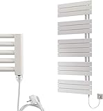 XIMAX Elektrobetrieb Badheizkörper P2-Open 1495x600mm 900 Watt einseitig offen Weiß inkl. Heizstab mit Schuko-Steck