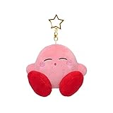 Ownlife Niedliche Cartoon Kawaii Stern Kirby Keychain Plüsch Puppe Spielzeug Anhänger for Kinder Tasche, Geldbörse, Rucksack, Handtasche Keychaing Schlüsselanhänger (Color : Pink)
