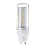 Sockel-LED-Licht Dimmbare GU10 6W SMD4014 LED Mais-Birnen-Leuchter-Licht AC220V, lange Lebensdauer (Color : Pure white GU10)