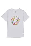 Converse T-Shirt Damen Flower Patch Graphic Tee White 102 Weiß, Größe:M