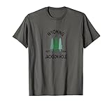 Original Jackson Hole Wyoming Rocky Mountain Evergreen Baum T-S