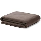 konsimo. Kuscheldecken 150x200 cm 60% Baumwolle Tagesdecke Hellbraun - Beige Bettdecke Decken Sofadecke Blanket Winterdecke Flauschig L