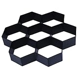 Garten DIY Pflasterform,Betonformen Ein Stück Garten Betonformen Pflasterstein DIY. Kunststoffpfad Maker Mold Pflaster Zement 30 * 30 * 4 cm B