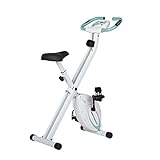 Ultrasport Heimtrainer F-Bike Advanced, LCD-Display, klappbarer Hometrainer, verstellbare Widerstandsstufen,mit Handpulssensoren, faltbarer Fahrradtrainer, für Sportler und Senioren, Fitnessbike, M