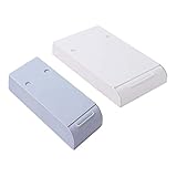 YAOL Selbstklebende Schublade Bleistiftablage, 2 pcs Versteckte Desktop-aufbewahrungsbox, Untertisch-Schubladenbox für Zuhause für Büro/Schule/Küche (Grau+Weiß, C)