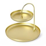 EANSSN Doppelschichtschmucksachen, Kosmetischer Schmucklagerungsscheibe Rack, Geeignet Für Den Ankleidestrahl, EIN Badezimmer Arbeitsplatte Und EIN N