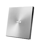 Asus ZenDrive U9M externer DVD-Brenner (für Apple MacBook & Windows PCs/Notebooks, inkl. USB-C Kabel, Brennsoftware & Nero Backup App, M-Disc Support, USB 2.0) silb