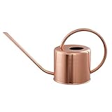 BullBallBoll Vintage Kupferfarbene Gießkanne aus Edelstahl mit langem Auslauf, für Pflanzen im Innen- und Außenb