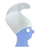 2 x Zwergenmütze Erwachsene Mütze weiß - für Kopfumfang von ca. 57 cm geeignet - Zwerg Fastnacht Fasching Karneval fürs Kostüm Schlumpf Rosenmontag Gnom Wichtel V