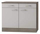 OPTIFIT Kult Küchen-Unterschrank incl. ARBEITSPLATTE »Arta«, beige SEIDENGLANZ, 100 cm breit, U106-9+KUAT