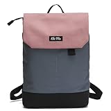 Ela Mo Rucksack Damen - Schön u. Durchdacht - Daypack mit Laptopfach & Anti Diebstahl Tasche für Ausflüge, Uni, Schule u. Büro (Salmon)
