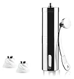 Manuelle Kaffeebohnenschleifer,Edelstahl Kaffeebohne Maker for Reise,tragbare Handmühle,Kaffeemühle Burr Automatische Espressomaschine Espresso Maschinen-und Dampfstab Coffee Bean G