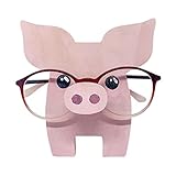 Rvtkak Fröhlicher Brillenhalter Aus Holz, Brillenhalter Lustig Holz Handgeschnitzt Brillenhalter Tier Katze und Hund Sonnenbrillen Aufbewahrung und Brillenablage Deko Gläser für Kinder Schreib