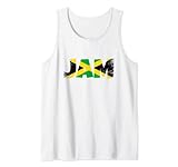 Jamaica Liebe und JAM Jamaikanische Flagge Jamaika Tank Top