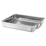 IKEA KONCIS Bräter mit Grillrost, Edelstahl - 40x32