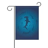 ZANHUGMI Hammerhead Haie Unterwasserflagge Garten Premium schimmelresistent Gartenflagg