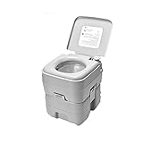 OMVOVSO Camping Toilette Mobile Toilette Für Unterwegs Tragbare Reise Toilette Chemietoilette Garten Toilette Trenntoilette Aus Plastik,Weiß