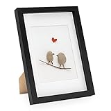 PHOTOLINI 3D-Bilderrahmen tief Objektrahmen 21x30 cm DIN A4 Schwarz zum Befüllen für Gegenstände mit Passepartout M