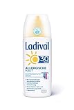 LADIVAL Allergische Haut Sonnenschutz Spray LSF 30 - Parfümfreies, Sonnenspray für Allergiker - ohne Farb- und Konservierungsstoffe, wasserfest, 150