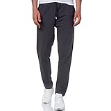 Smith Solo Jogginghose Herren – Jogger Männer Modern | Baumwolle Jungen Slim Fit Freizeithose | | Sporthose – Training – Trainingshose | Anthrazit / Gerade, L