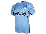 Umbro 2019-2020 West Ham Training Football Soccer T-Shirt Trikot (Vista Blue)