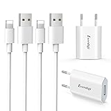 Everdigi Ladekabel und Netzteile USB Stecker für Phone XS,XS, Max,XR,X, 8,8 Plus,7,7 Plus, 6s, 6/6 Plus,5S,5