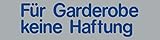 Für Garderobe Keine Haftung Schild selbstklebend Einfach andrücken - fertig! 160x40x0,5
