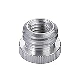 KLOVA Schraubenadapter 1/4 '' Buchse auf 5/8'Außengewinde 3/8 Buchse auf 5/8 Außengewinde Aluminiumlegierung Kompatibel mit L
