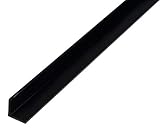 Alberts 479039 Winkelprofil | Kunststoff, schwarz | 1000 x 20 x 20