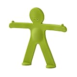 FUOBECIE Zahnbürstenhalter, innovativer Zahnbürstenhalter, frei biegbar, flexibel, TPR-Wandhalterung, niedliche Form für Zahnbürsten, Zahnpasta, Ladekabel, Badebürste, Grü