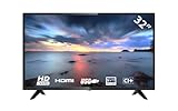 HKC 32D1 80 cm (32 Zoll) LED Fernseher(Triple Tuner (DVB-T2/S2/C), CI+,2X HDMI, Mediaplayer USB 2.0, Hotel Mode)