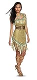 Disguise Disney Pocahontas Deluxe-Kostüm für Erwachsene, braun, S