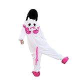 DarkCom Tier Kostüm Onesie Kinder Weihnachten FaschingsKostüm Cosplay Anime Schlafanzu Nachtwäsche- Gr. 8-9 Jahre (Einhorn Rosa 0)
