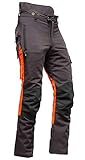 AX-MEN Ripstop EVO Schnittschutzhose, GRAU (XXL langgestellt (87cm))