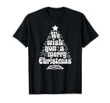 We Wish You A Merry Christmas Tree Holiday Matching Pyjamas T-S