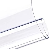 YQJ PVC Tischfolie Transparent,Tischdecke Glasklar Folie Rechteck Dicke 1.5mm Plastik Tischschutz Tischfolie Pflegeleicht Wasserabweisend,50x50cm/19.7x19.7