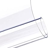 YQJ PVC Tischfolie Transparent,Tischdecke Glasklar Folie Rechteck Dicke 1.5mm Plastik Tischschutz Tischfolie Pflegeleicht Wasserabweisend,50x50cm/19.7x19.7