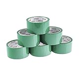 OFFICE PRODUCTS 15025031-02 Verpackungsklebeband Farbe: Grün/ 6 Rollen/Breite 48mm x Länge 46m/ Farbiges PP-Packband mit Acrylkleber/Verpackungsband Klebeband Paketklebeband/